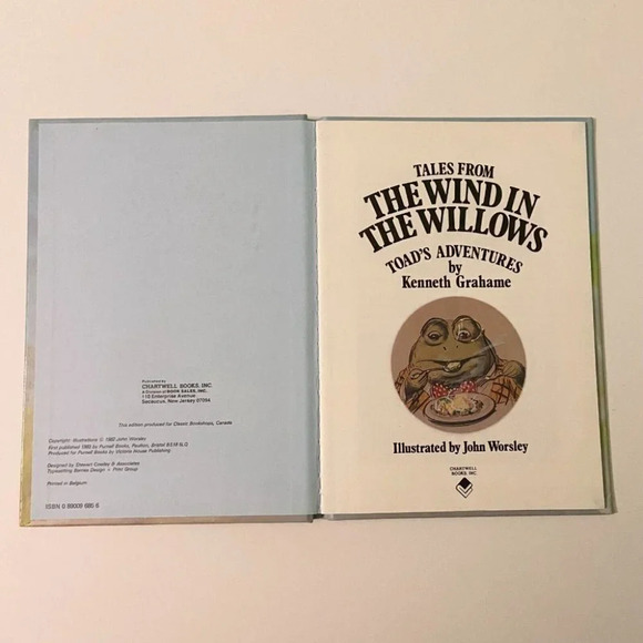 Vintage 1983 Tales From The Wind In The Willow Toads Adventure Kenneth Grahame - Picture 6 of 13
